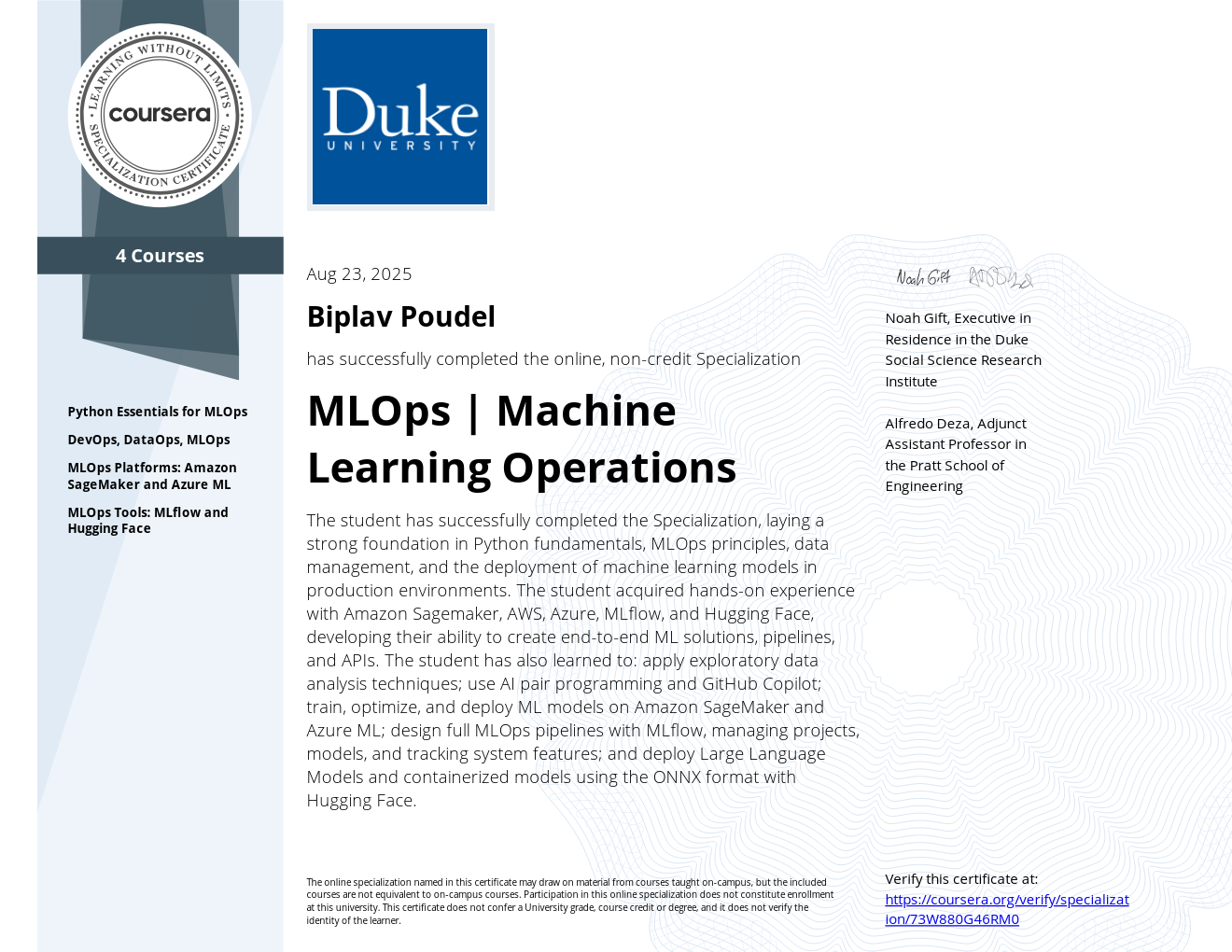 MLOps / Machine Learning Operations